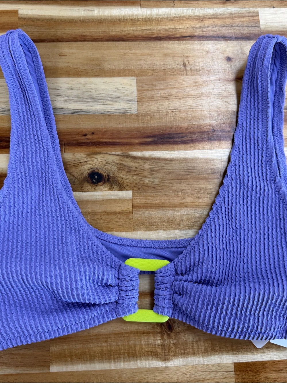 aerie Lavender Textured Crop Bralette
